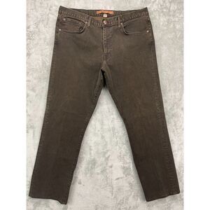 Agave Men's Waterman Relaxed Straight Jeans 40x32 Brown Lightweight Denim USA